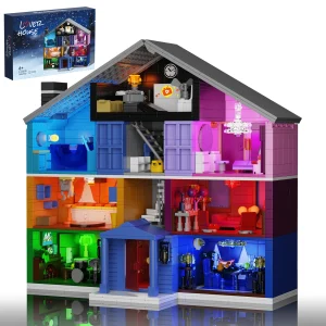 LED House Cottage Building Block  Cabin
